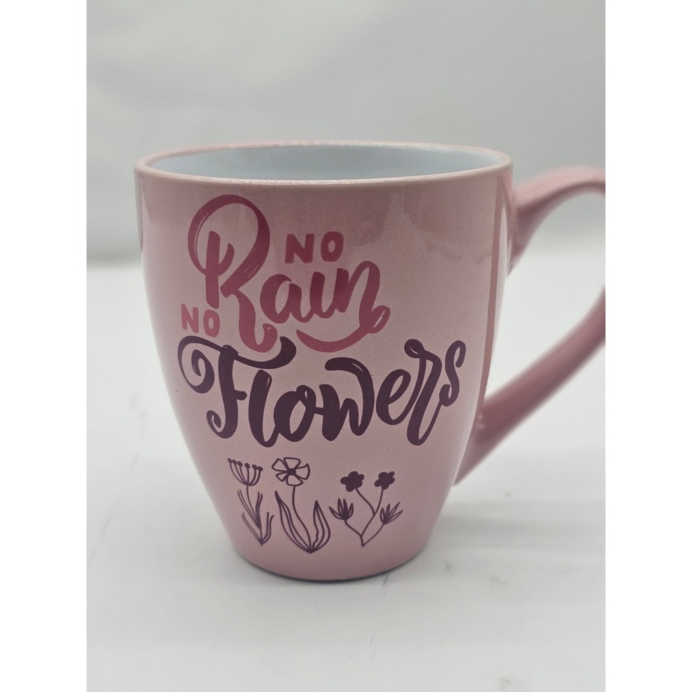 No Rain No Flowers Garden Coffee Tea Cup Mug